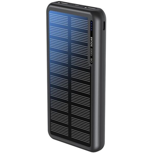 Boompods Obi 10,000mAh Solar Powerbank - Black