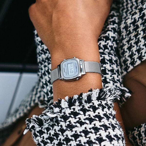 Zegarek Casio Zegarek Damski Casio VINTAGE GENT SILVER MESH ( 25 mm)