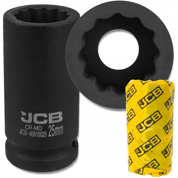 JCB Βαθύ κρουστικό καρυδάκι 3/4" 25mm (12-γωνιακό)