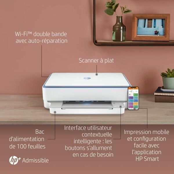 Drukarka atramentowa HP Drukarka HP Color Inkjet All-in-One - Envy 6010e - Doskonala dla kreatywnych - 6 miesiecy Instant Ink w zestawie z HP +