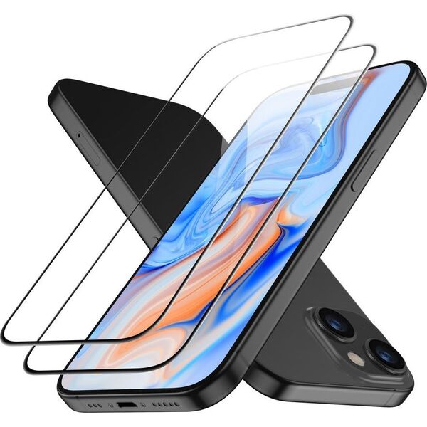 ESR SZKŁO HARTOWANE ESR TEMPERED GLASS 2-PACK IPHONE 15 BLACK