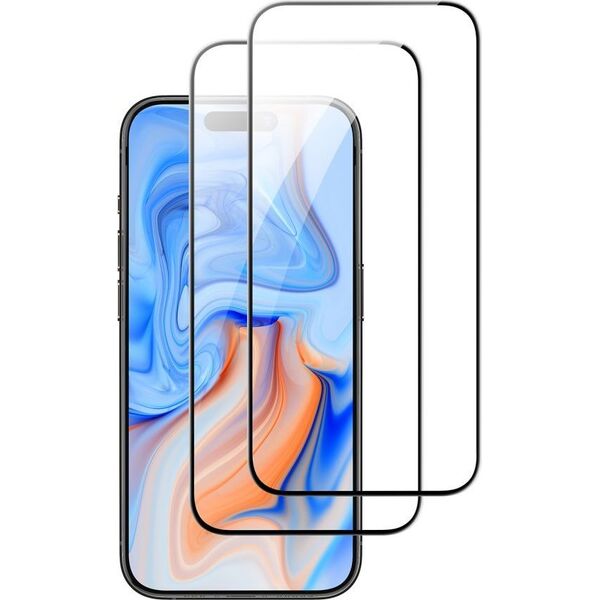 ESR SZKŁO HARTOWANE ESR TEMPERED GLASS 2-PACK IPHONE 15 BLACK