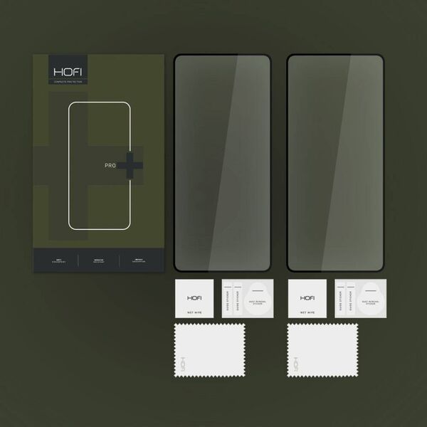Hofi SZKŁO HARTOWANE HOFI GLASS PRO+ 2-PACK XIAOMI REDMI NOTE 13 5G / 13 PRO 4G / 5G BLACK