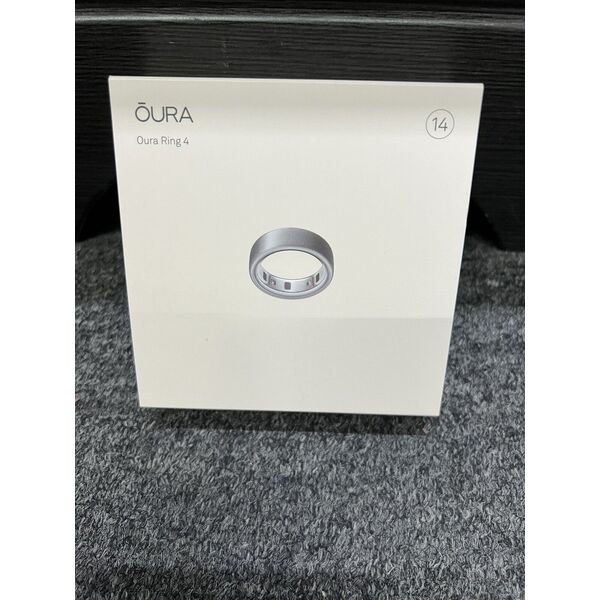 Έξυπνο δαχτυλίδι Oura Ring 4, Βουρτσισμένο Ασήμι, μέγεθος 14