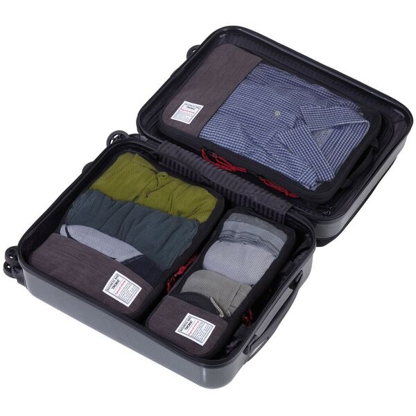 TROIKA Reise-Kompressionstaschen Set BUSINESS PACKING CUBES