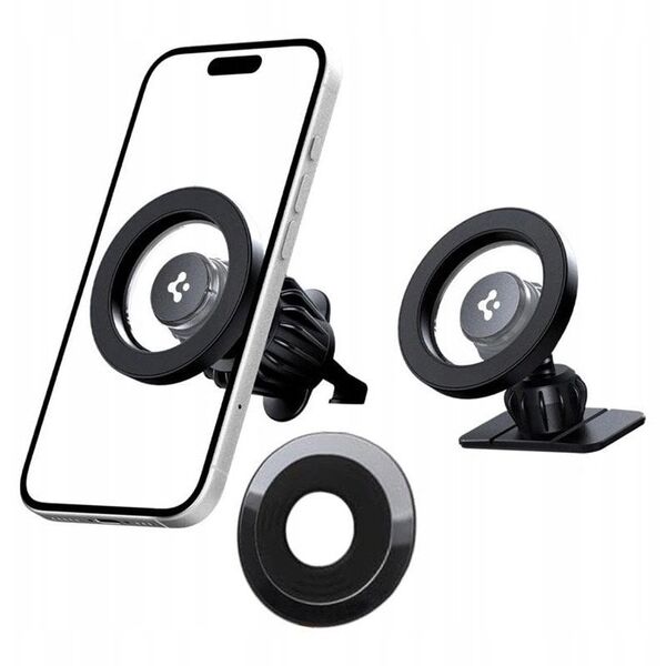 SPIGEN MFT13 ΜΑΓΝΗΤΙΚΗ ΒΑΣΗ ΑΥΤΟΚΙΝΗΤΟΥ MAGSAFE ΓΙΑ ΤΑΜΠΛΟ & ΕΞΑΕΡΙΣΜΟ ΜΑΥΡΟ