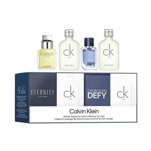 SET MINIATUR CALVIN KLEIN Eternity for Men EDT 10ml +  CK One EDT 2x10ml + Defy EDT 5ml