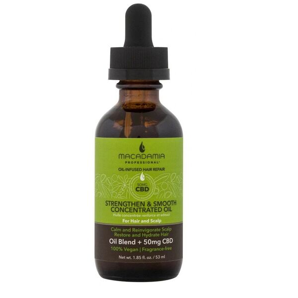 MACADAMIA PROFESSIONAL_Strenghten &amp| Smooth Concentated Oil + CBD 50mg skoncentrowany olejek do włosów i skóry głowy 53ml