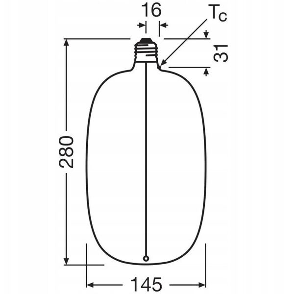 ΛΑΜΠΑ LED Osram E27 145 4,8W 1800K 230V DIM 14111800 4058075836488