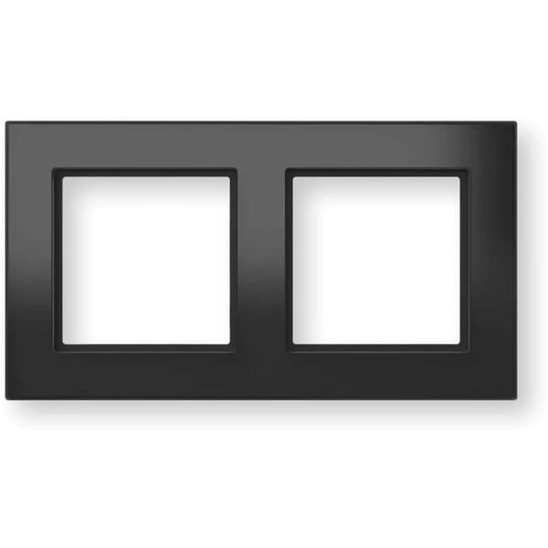Homematic IP Glasrahmen   2-fach, schwarz