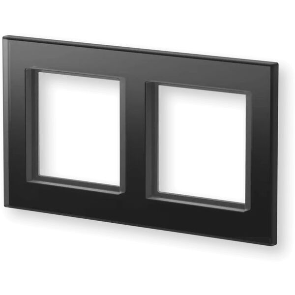 Homematic IP Glasrahmen   2-fach, schwarz