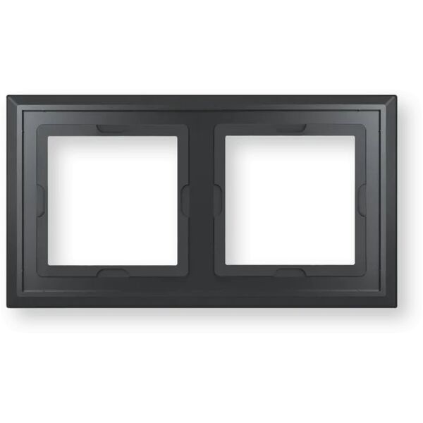 Homematic IP Glasrahmen   2-fach, schwarz