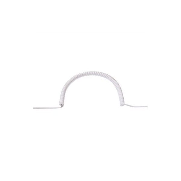 Kabel spiralny BACHMANN 1,5m-6m ws 0,2m prosty, H05VV-F 3G1,5mm², gładko cięty
