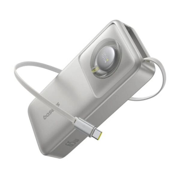 Baseus Powerbank OS Free2Pull 20000mAh 65W + cable szary (P10073700843-00) (BASP10073700843-00) έως 12 άτοκες Δόσεις