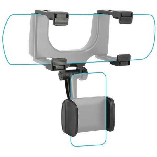 Mobilis Universal Car Rear Mirror Mount for Smartphone