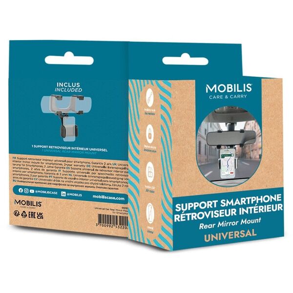 Mobilis Universal Car Rear Mirror Mount for Smartphone