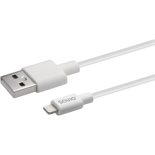 Savio CL-192 kabel USB 1 m USB A Biały
