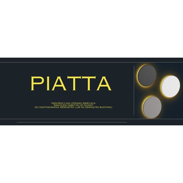 LUMINAIRE OUTDOOR PIATTA 18W CCT IP44