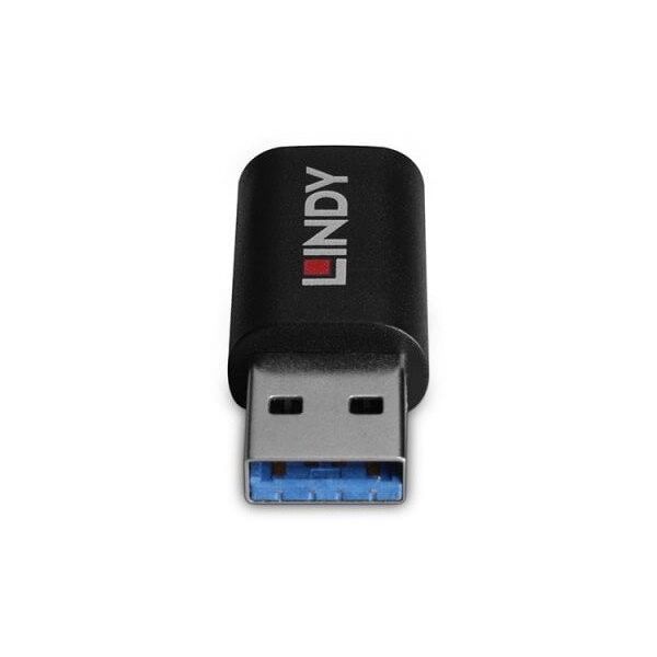 Lindy 71264 zmieniacz płci / kabli USB Type A USB Type C Czarny