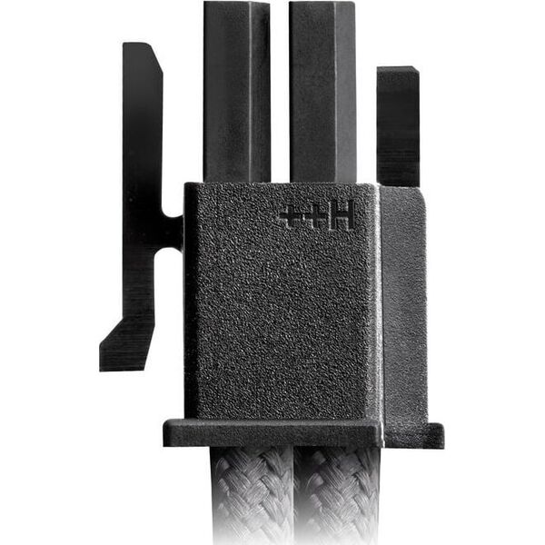 CableMod C-Series Pro ModMesh Sleeved 12V-2x6 12VHPWR Dual StealthSense Cable Kit for Corsair RMi, RMx (Black Label) - schwarz/rot