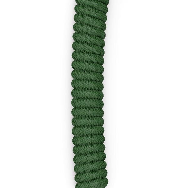 Glorious GMMK Coiled Cable Forest Green, Spiralkabel, USB-C/USB-A - dunkelgrn/schwarz