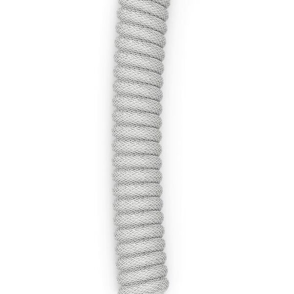 Glorious GMMK Coiled Cable Ghost White, Spiralkabel, USB-C/USB-A - wei