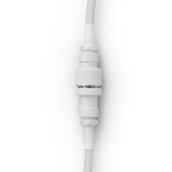 Glorious GMMK Coiled Cable Ghost White, Spiralkabel, USB-C/USB-A - wei
