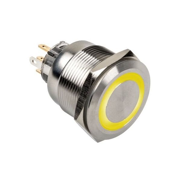 Διακόπτης/κουμπί βανδαλισμού DimasTech 25mm, Silverline Ring - RG