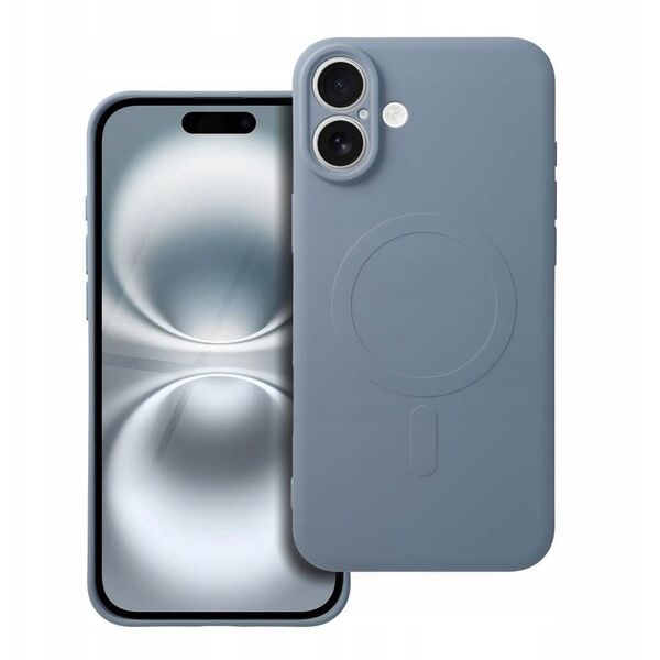 Θήκη SILICONE MAG COVER συμβατή με MagSafe για SAMSUNG A56 ανοιχτό μπλε