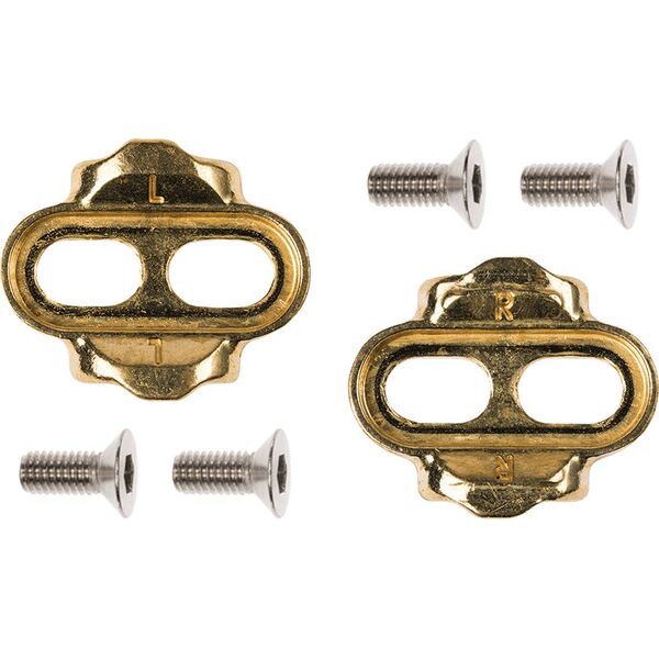 Crankbrothers cleats, 15deg/6deg, gold