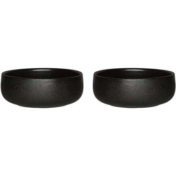 Soup plate MAKU ROBUSTE, black, o 14.5 cm, 2 pcs.