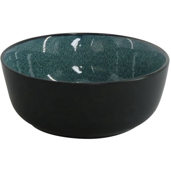 BOWL R GLAZE INS AND OUT DARK GREEN 16CM
