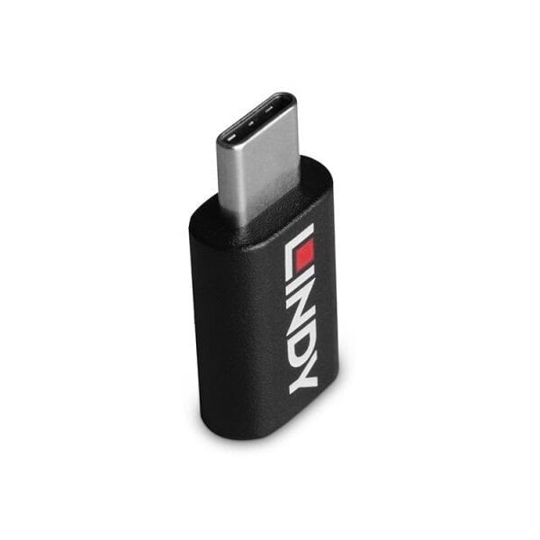 Lindy 71265 zmieniacz płci / kabli USB Type C Czarny