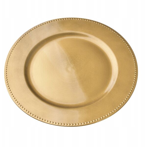 BLANCHE GOLD Διακοσμητικό άρθρο πιάτου 33x1,5cm