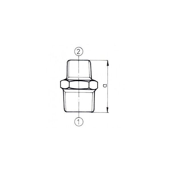 Nypel czarny red.DN32xDN15  1 1/4 x 1/2