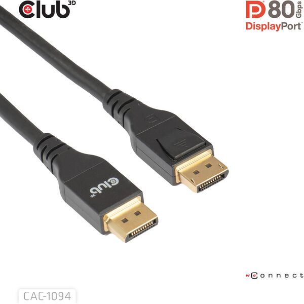 Club 3D DP-Kabel 2.1 DP80 zertifiziert 10K/8K/4K St/St retail - Kabel (CAC-1094)