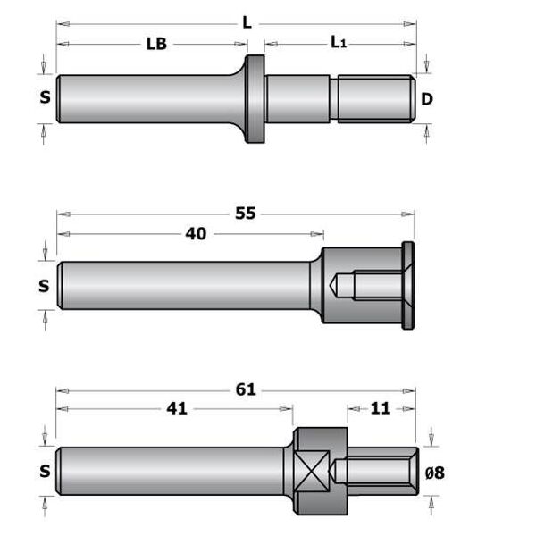 CMT TRZPIEŃ BEZ ŁOŻYSKA 26mm CMT