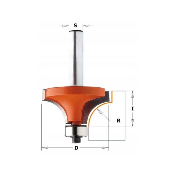 CMT FREZ HM R=8 D=28,6 I=12,7 S=6