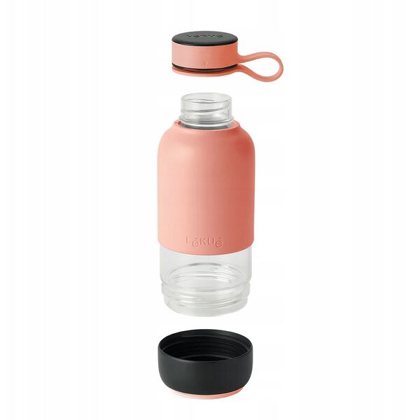 Lekue Water Bottle To Go - Coral