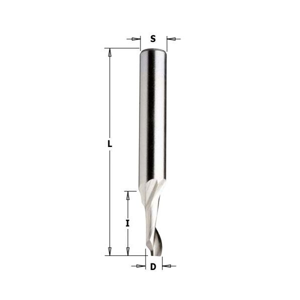 CMT Frez do aluminium HSS 10 x 80mm (188.100.51)