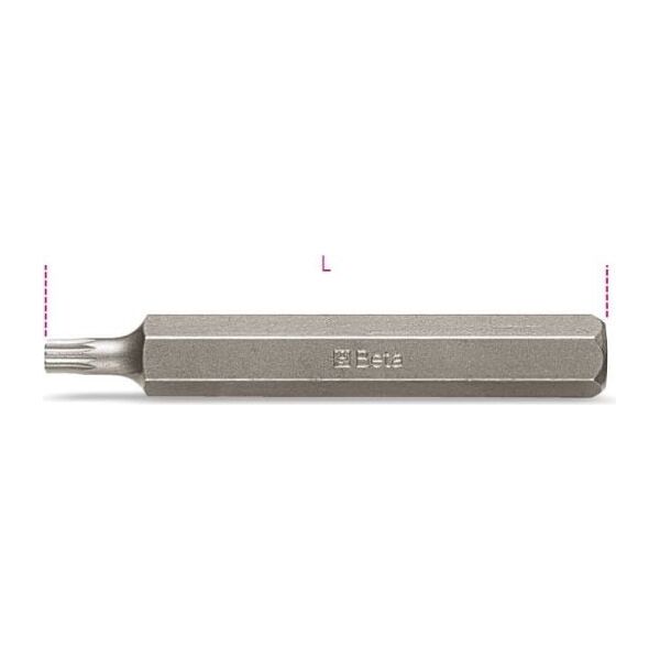 Beta Tools Końcówki wkrętakowe profil XZN M6 x 75mm (BE867XZNL-6)