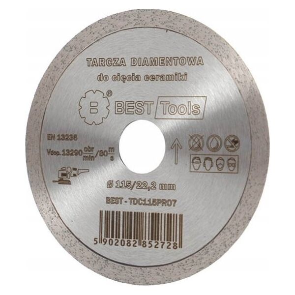 Best-Tools TARCZA DIAMENTOWA 180x25,4/22,2mm CIĄGŁA STANDARD PUMA BEST - TDC180PRO7