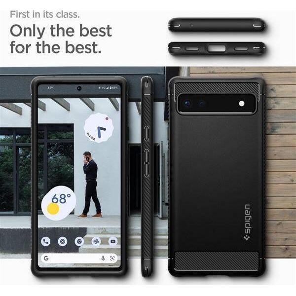 Θήκη Spigen Spigen Rugged Armor για το Google Pixel 6A μαύρη 10507365 8809811860405