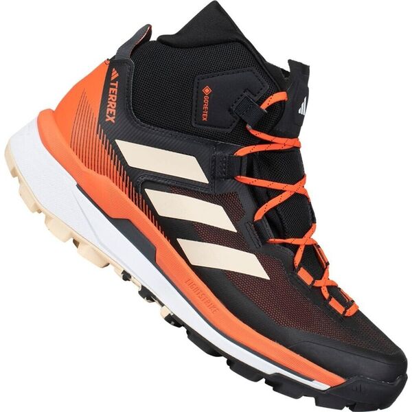 Ορειβατικά παπούτσια Adidas TERREX Skychaser Tech Mid GTX - μαύρο/άμμος/πορτοκαλί
