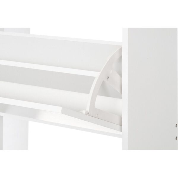 ΝΤΟΥΛΑΠΙ ΠΑΠΟΥΤΣΙΩΝ ΛΕΥΚΟ 60X24X80CM 4LIVING