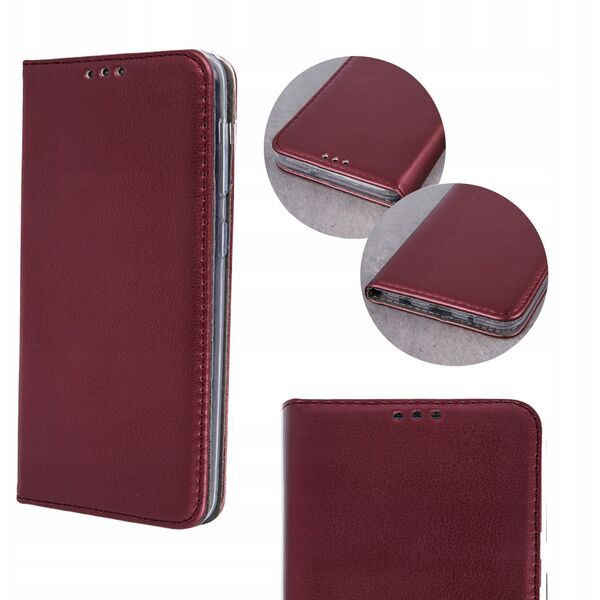Kabura SMART MAGNETO do HONOR X8c burgundowy