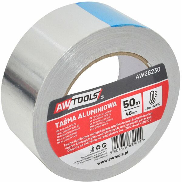 AWTOOLS TAŚMA ALUMINIOWA 48*50m