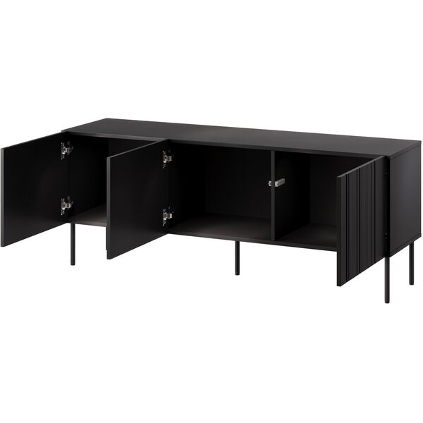 Szafka RTV ISLA 150,5x40x60 czarny mat
