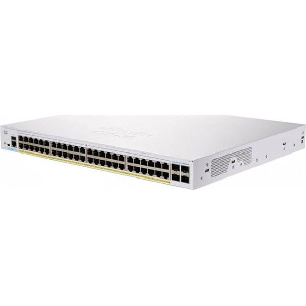 Cisco switch CBS250-48P-4X, 48xGbE RJ45, 4x10GbE SFP+, PoE+, 370W (CBS25048P4XEURF)
