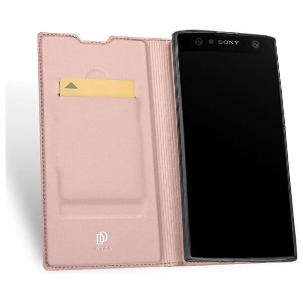 Dux Ducis Etui portfel Dux Ducis skin leather Sony XA2 Ultra jasny róż